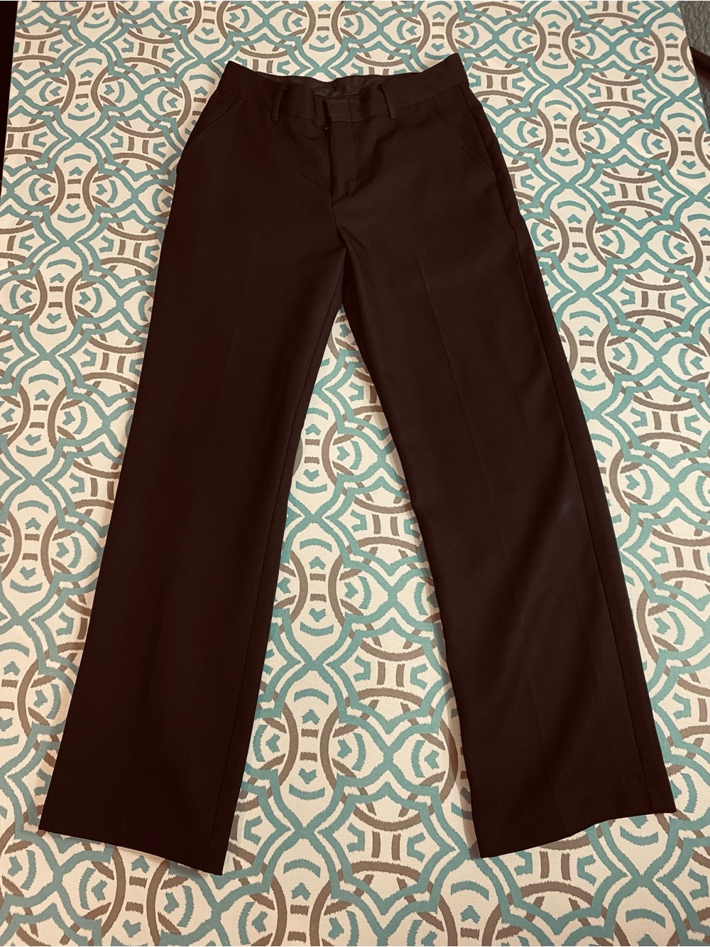 Boys Black Dress Pants — Tailored Straight-Leg